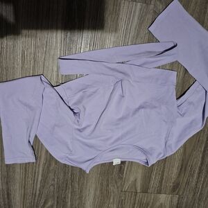 Lavender Long Sleeve Dance Top